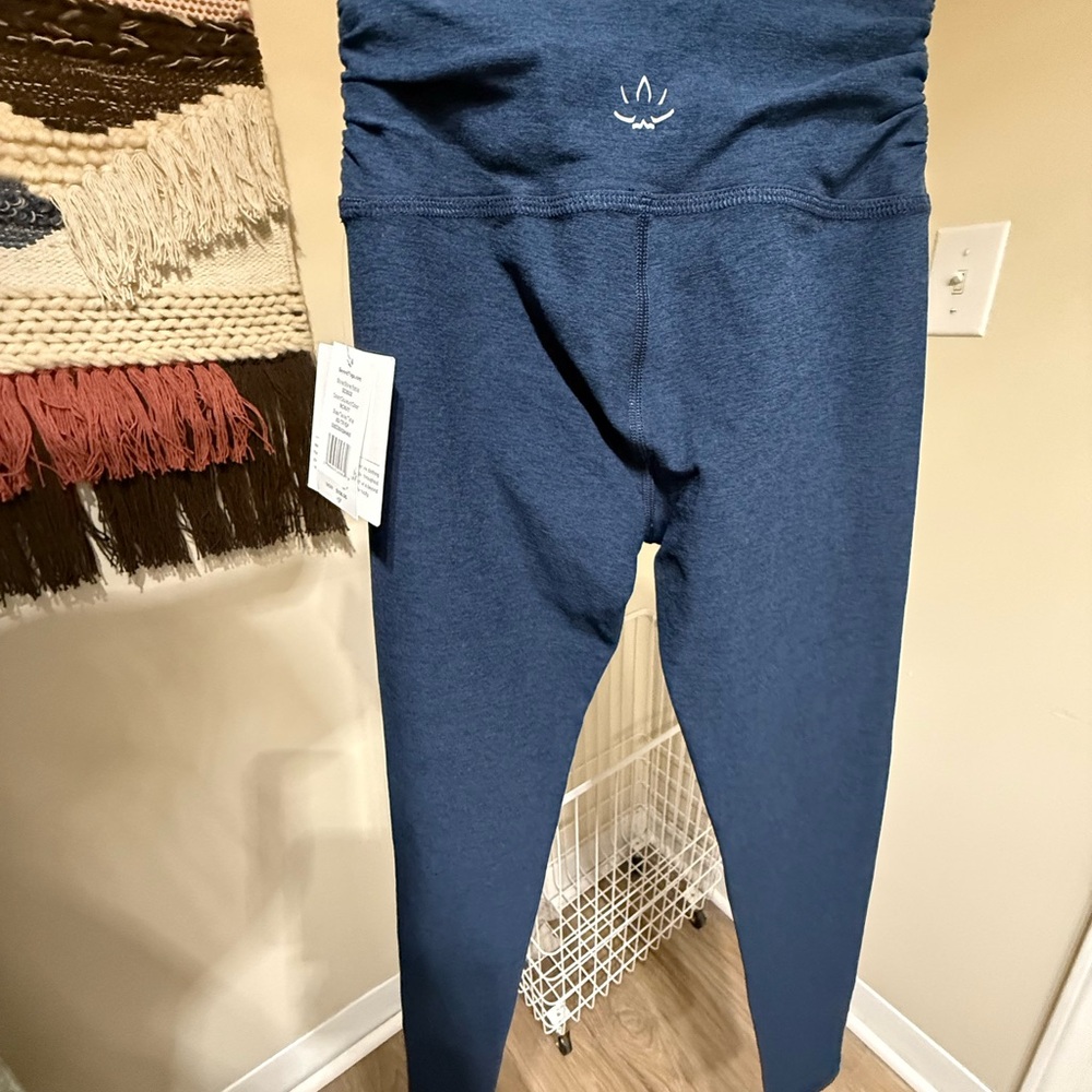 Beyond Yoga spacedye ruched HR waist Blue Leggings